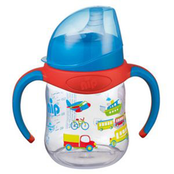 buy online 	Feeding Bottle Plastic W/Silic Teat - Babico Blue Veh 150 Ml  Qatar Doha