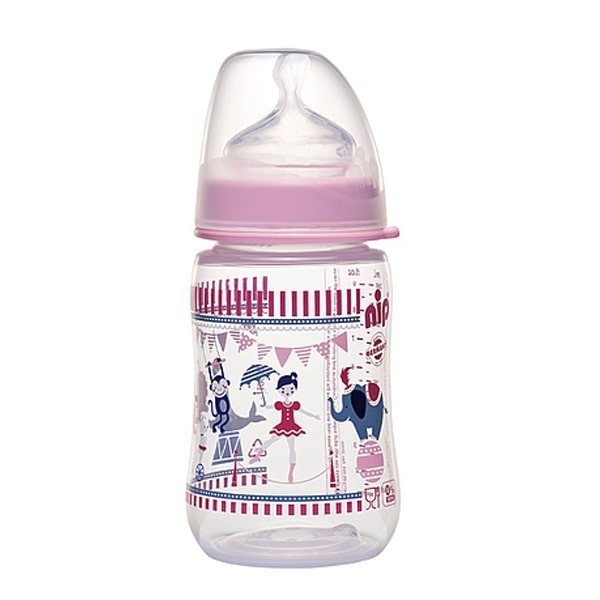 Bottle Plastic+Silic. Teat 260Ml Oran.Bunny 0M+ [ 350403] product available at family pharmacy online buy now at qatar doha