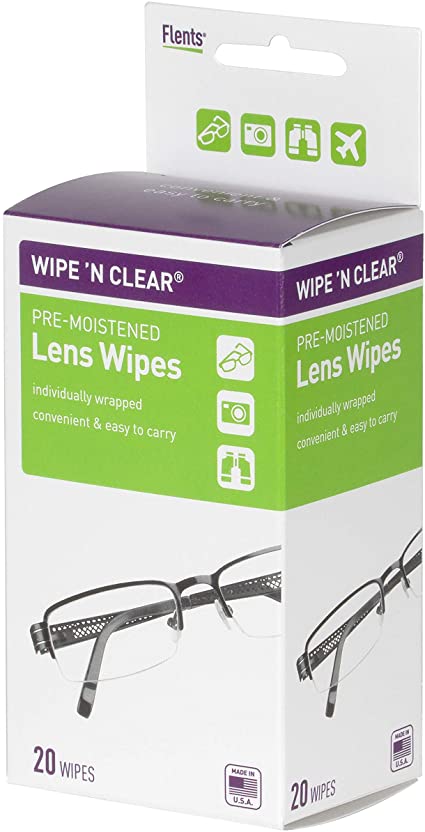 buy online Wipe N Clear Lens Wipes 20'S   Qatar Doha