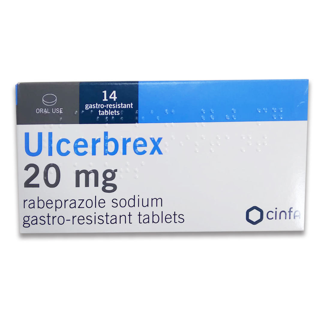 buy online Ulcerbrex 20 Mg Tablet 14'S   Qatar Doha