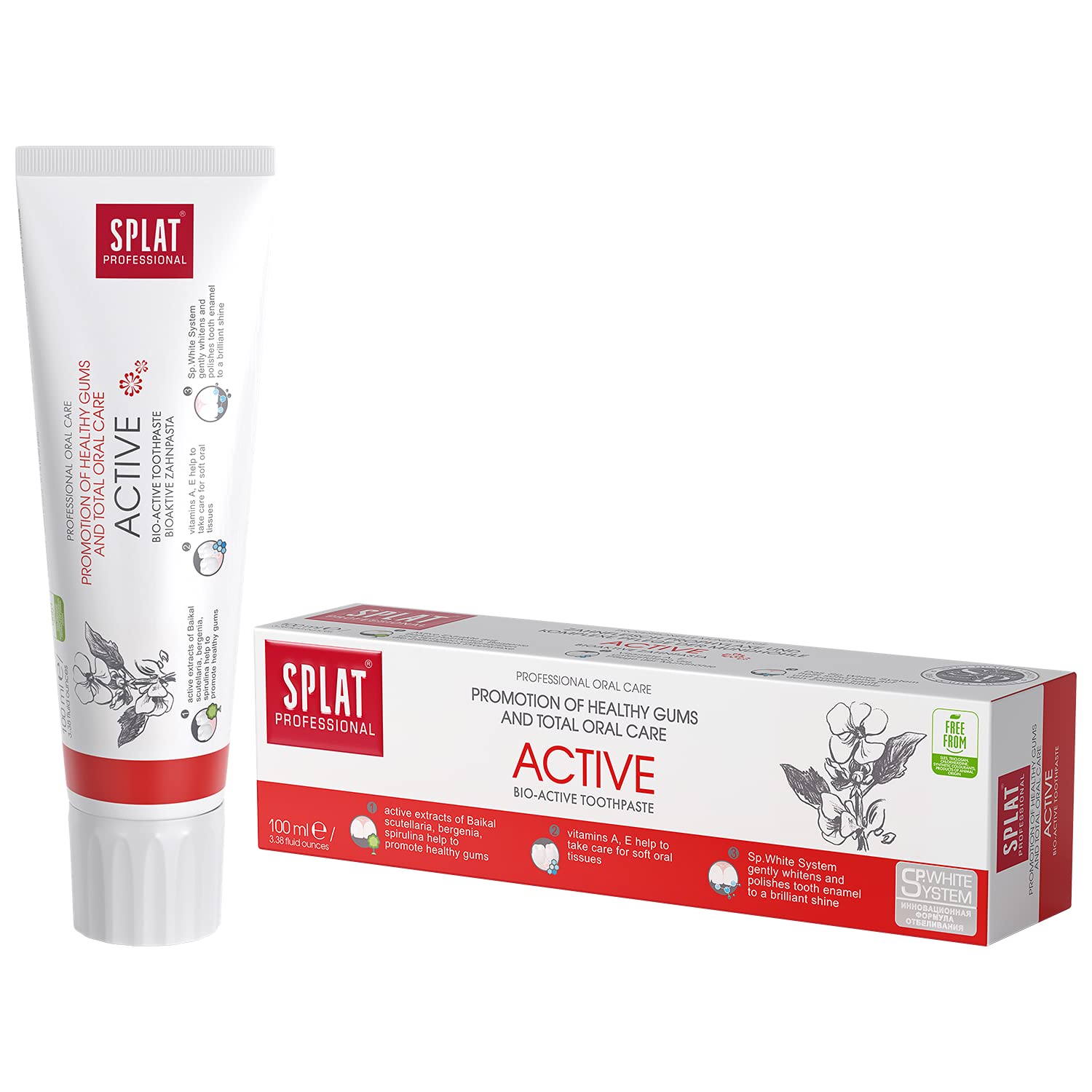 Splate Active Prof Tooth Paste 100 Ml product available at family pharmacy online buy now at qatar doha