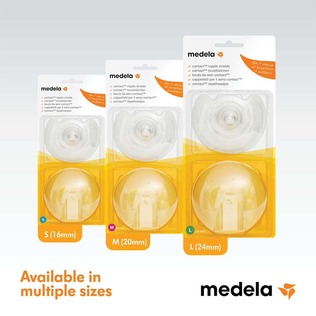 buy online Medela Contact Nipple Shield With Storage Box 2'S 1  Qatar Doha