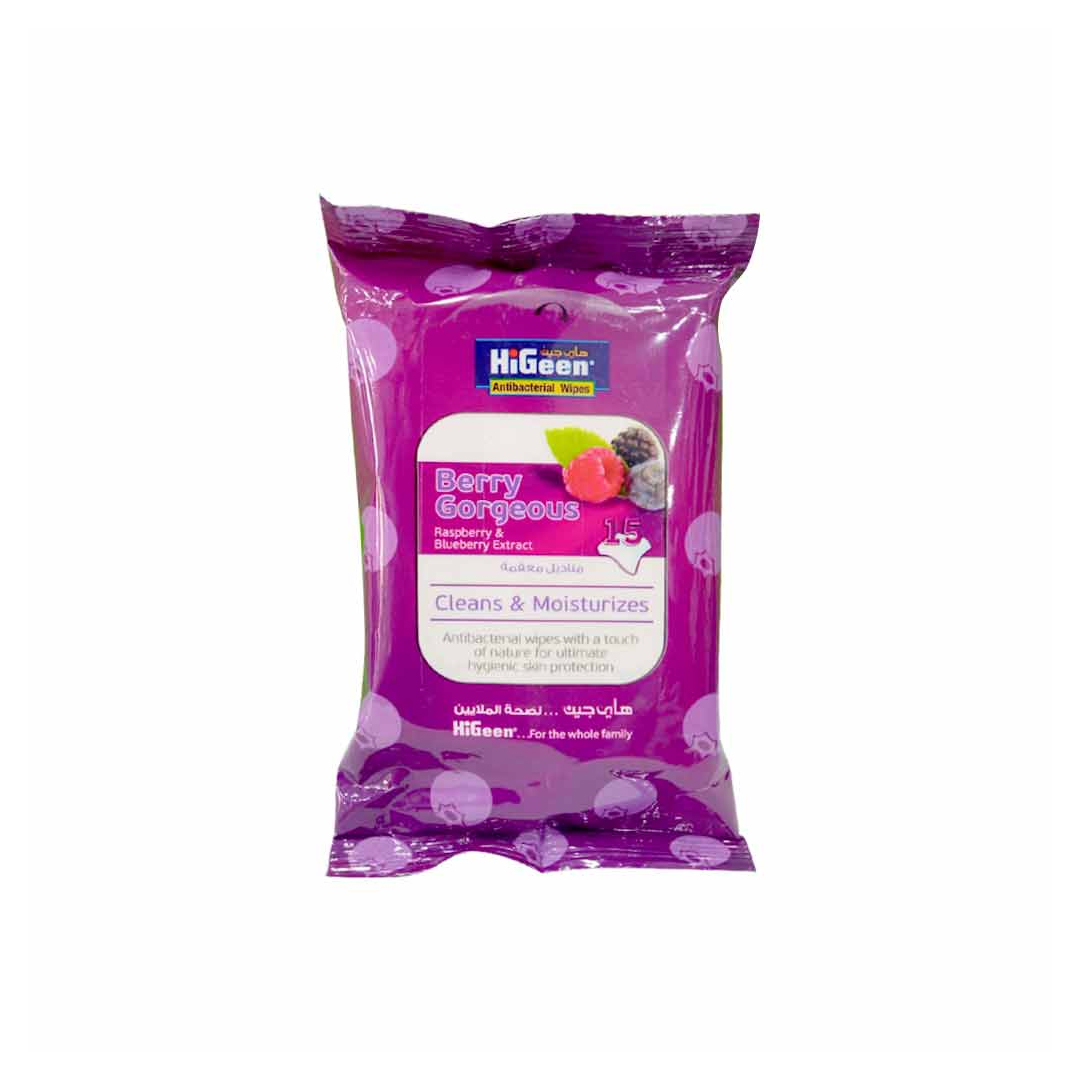 buy online Hi Geen Antibacterial Wipes 15S   Qatar Doha