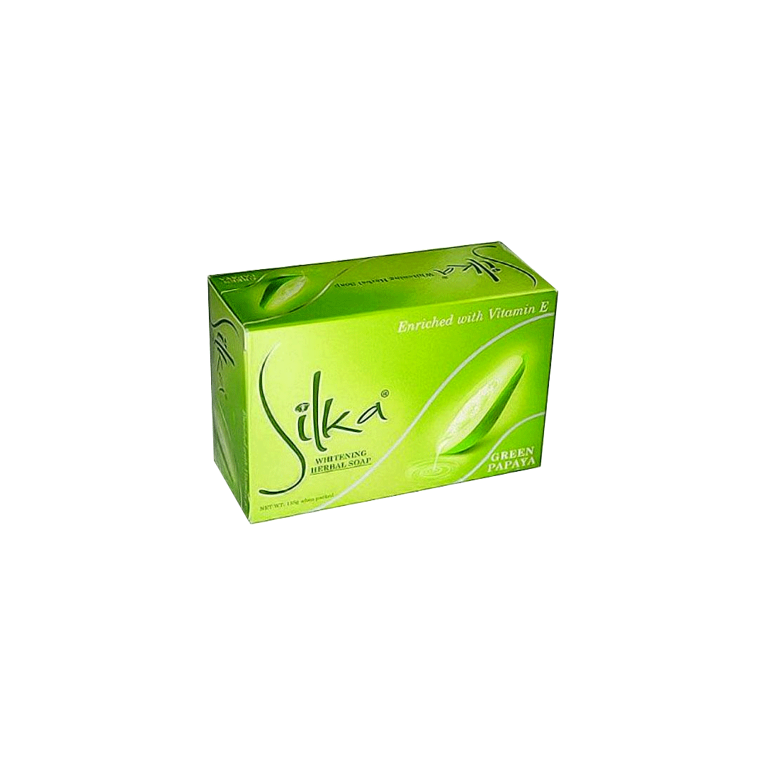 buy online Silka Soap Green Papaya White 13 Gm   Qatar Doha