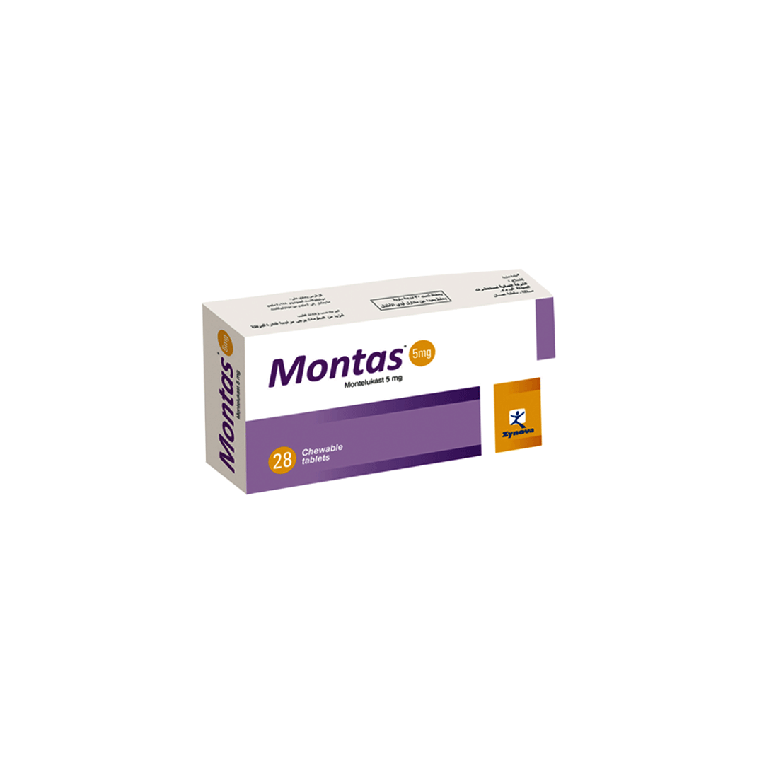 buy online Montas 5 Mg Chewable Tablet 28's   Qatar Doha