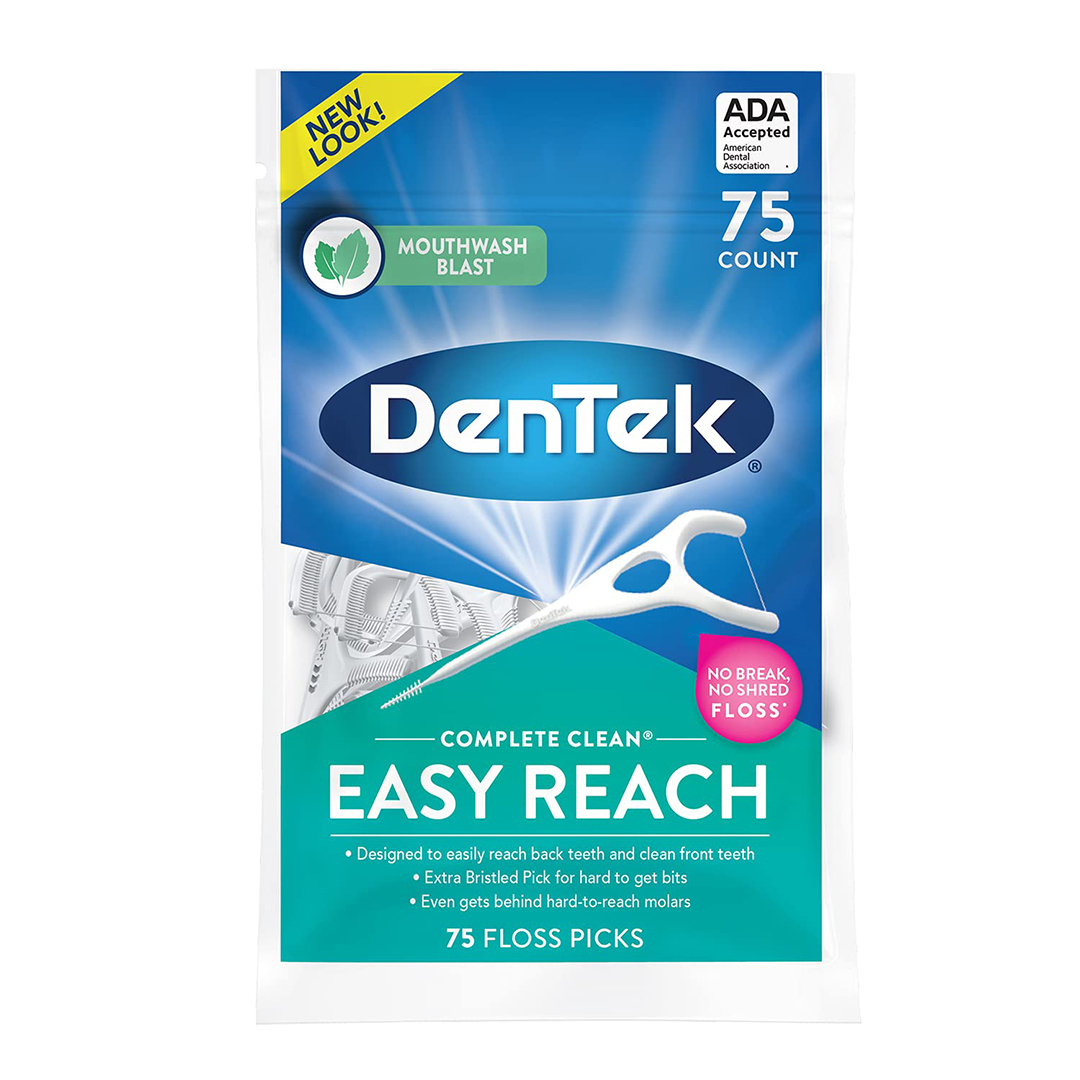 buy online Dentek Complete Clean Back Teeth Floss Pick	   Qatar Doha