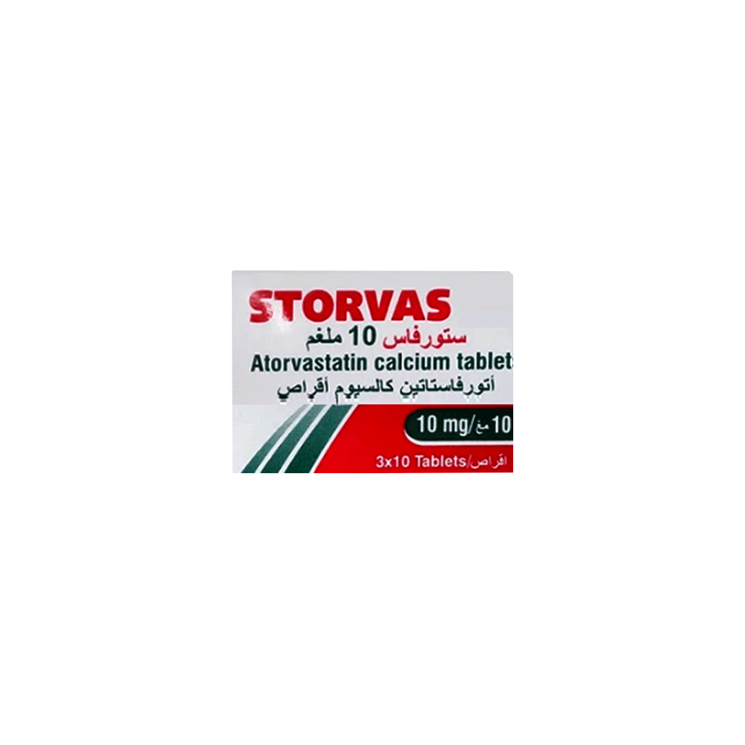 buy online Storvas 10 Mg Tablet 30'S   Qatar Doha