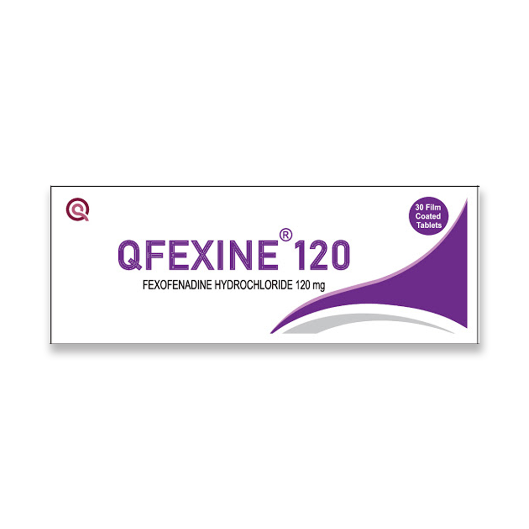 buy online Qfexine 120 Mg Filmcoated Tablet 30'S   Qatar Doha