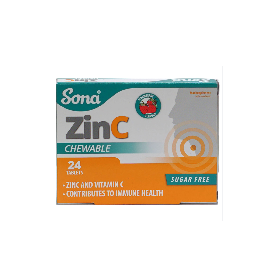 buy online Sona Zin C Chewable Tablets 24'S	   Qatar Doha
