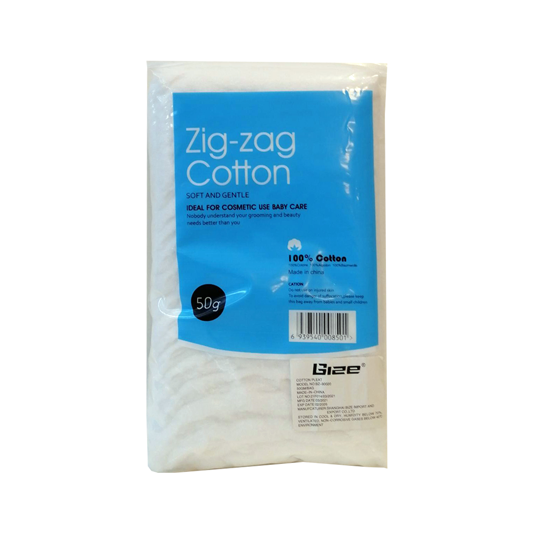 Cotton Pleat [Zig Zag] 50Gm [Mx-Lrd] Available at Online Family Pharmacy Qatar Doha