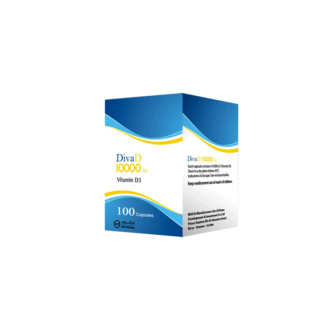Divad 10000 Iu %vitamin D3) Capsules 100.s product available at family pharmacy online buy now at qatar doha