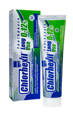 Chlorhexil Long Use Toothpaste 0.12 product available at family pharmacy online buy now at qatar doha