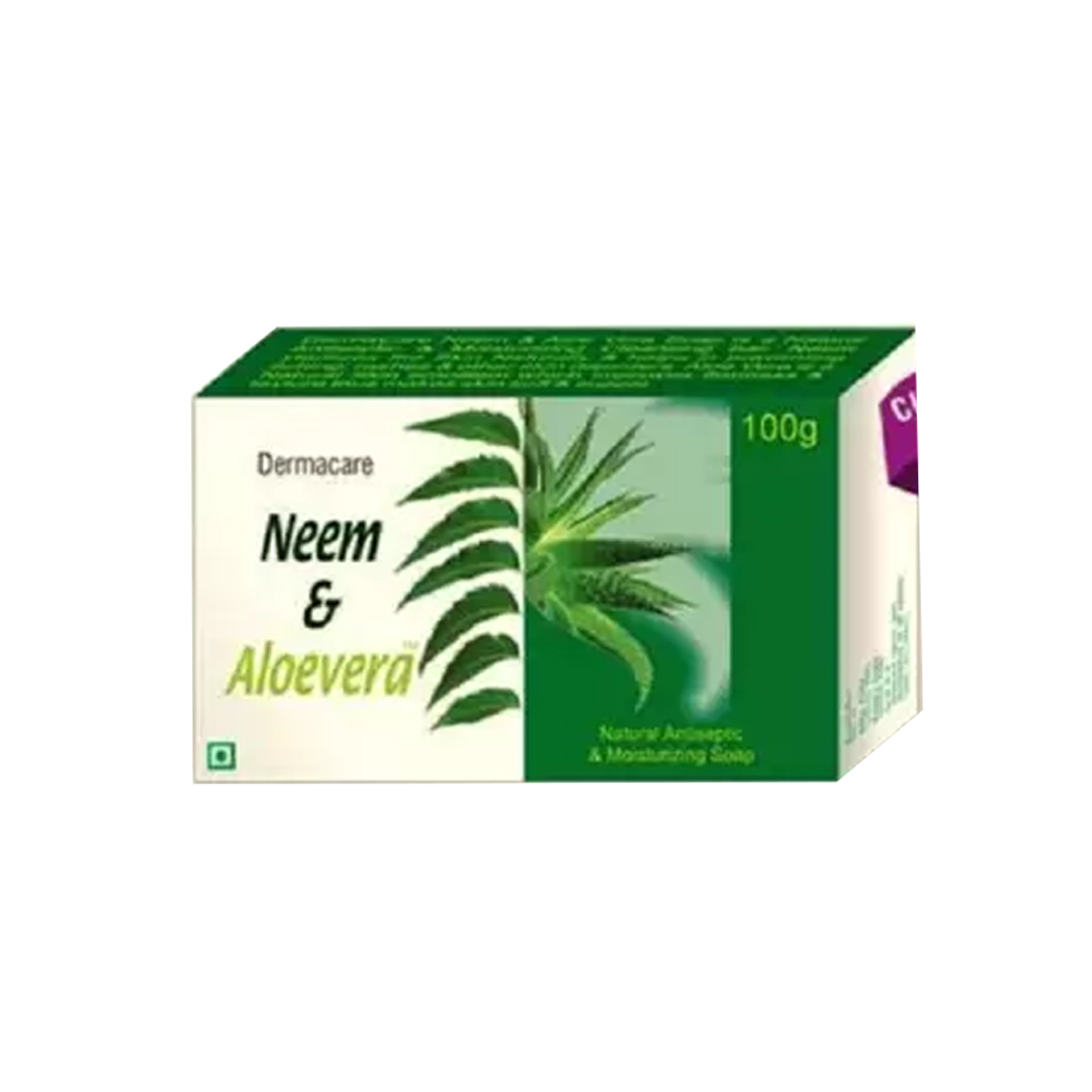 Neem & Aloevera Antibacterial Soap 100gm product available at family pharmacy online buy now at qatar doha