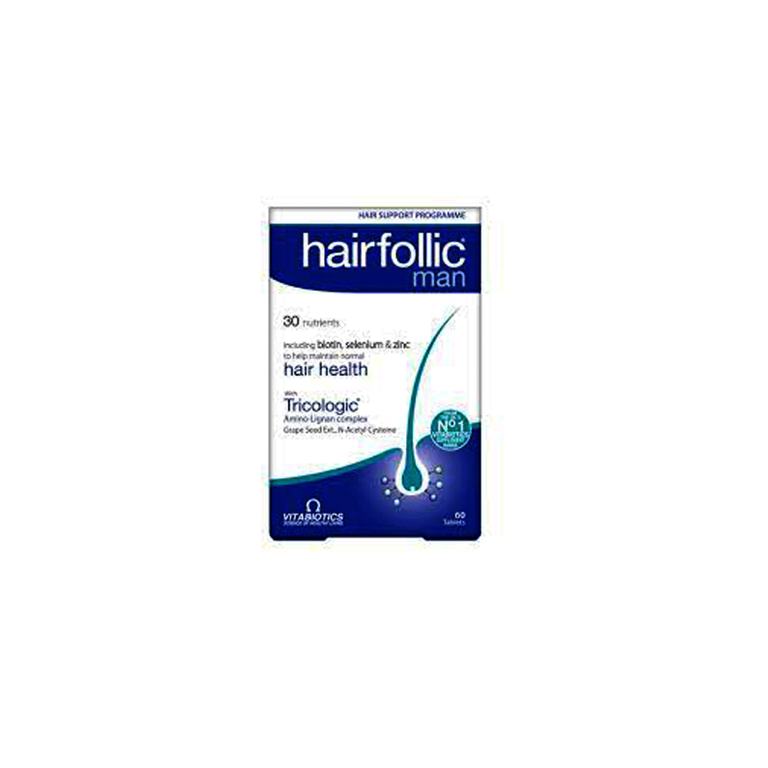 Hair Folic Man Tab 60.s product available at family pharmacy online buy now at qatar doha