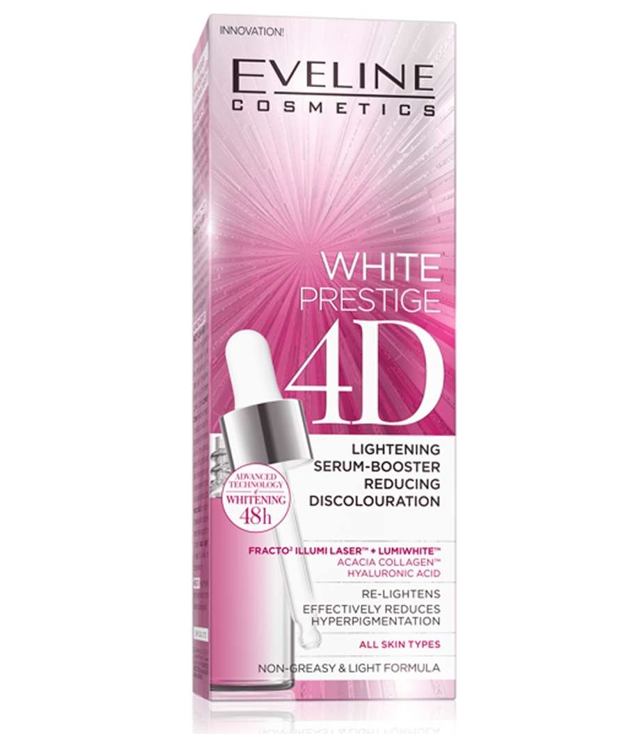 Eveline White Prestige 4d Lighten Serum Booster 18ml product available at family pharmacy online buy now at qatar doha