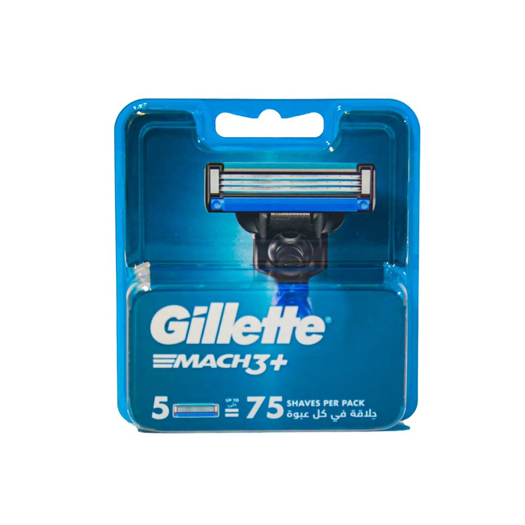 GILLETTE 557 MACH 3 PLUS 5CT product available at family pharmacy online buy now at qatar doha