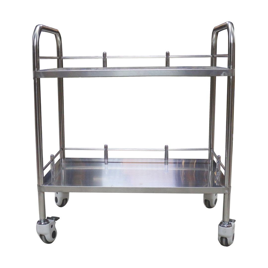 Mexo Trolley -201(2 Shelf S/s)(735*450*850mm)-trustlab product available at family pharmacy online buy now at qatar doha