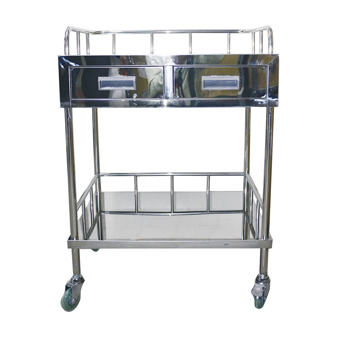 buy online Mexo Trolley-304(2 Shelf/2 D S/S(660*460*920Mm) -Trustlab 2 Shelf/2d  Qatar Doha
