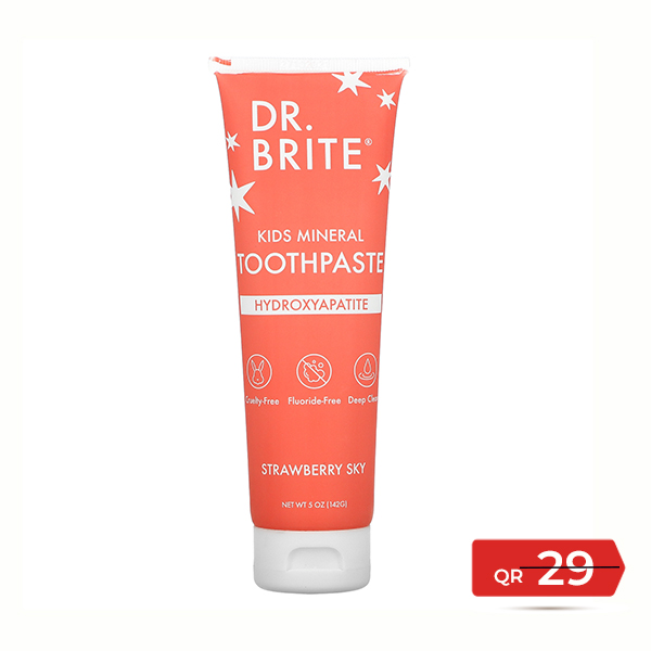 Kids Mineral Strawberry Sky Toothpaste 142 G-brite Offer Available at Online Family Pharmacy Qatar Doha