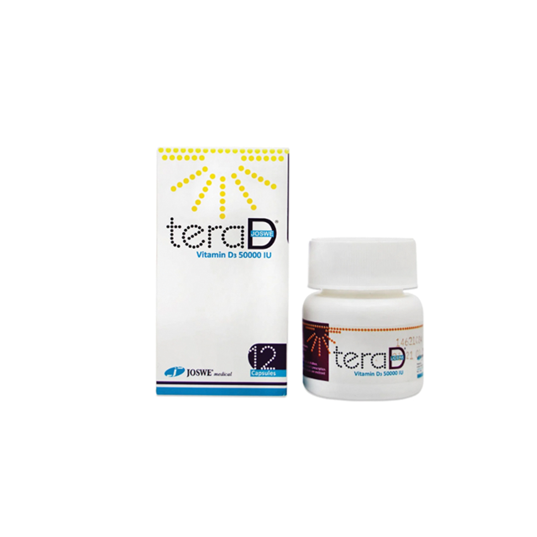 buy online Tera D (vit D3 50000iu) Capsules 12's-offer 1  Qatar Doha