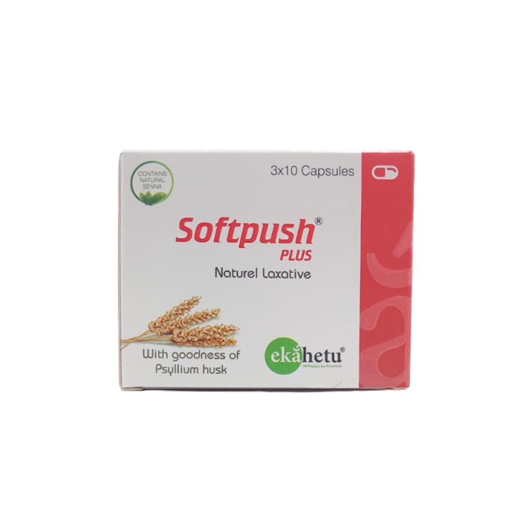 Softpush  Plus Natural Laxative Capsules 30'S Available at Online Family Pharmacy Qatar Doha