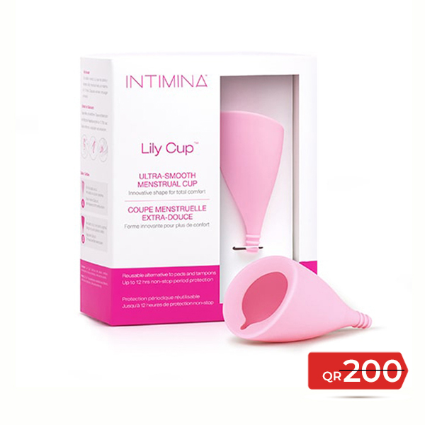 Lily Cup Ultra Smooth Menstrual Cup [Size A] 6406 Intimina -Offer Available at Online Family Pharmacy Qatar Doha