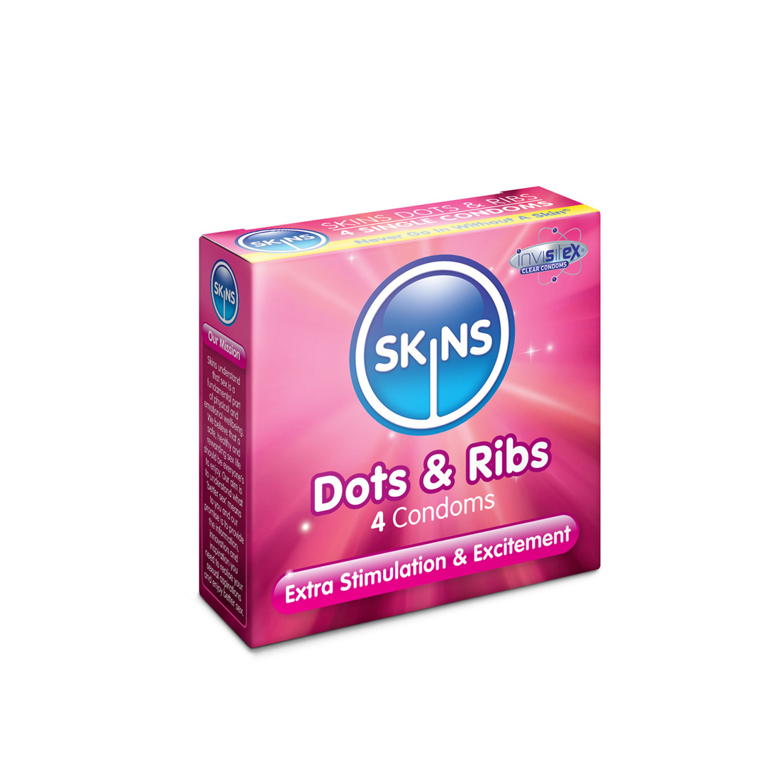 Skins Dots & Ribs Lubricated Condoms 4.s product available at family pharmacy online buy now at qatar doha
