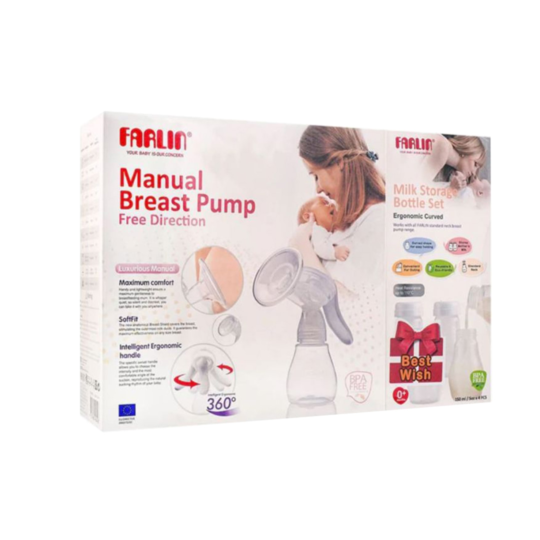 farlin free direction manual breast pump bf-640b product available at family pharmacy online buy now at qatar doha