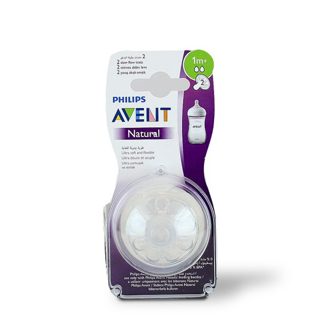 Philips Avent Natural Feeding Teats 3M+ 2'S product available at family pharmacy online buy now at qatar doha