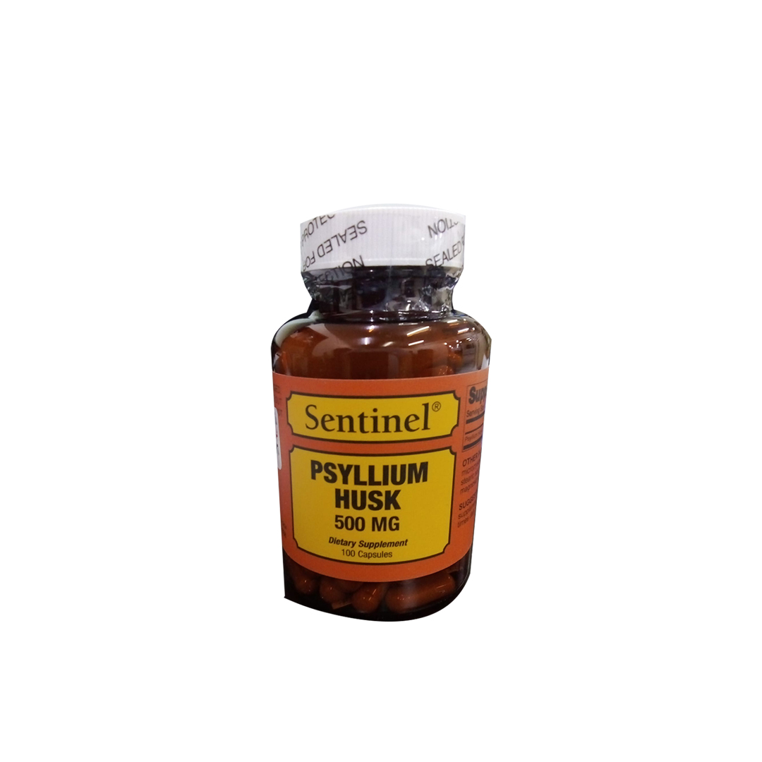 buy online PSYLLIUM HUSK 500MG CAPSULES 100'S Sentinal 1  Qatar Doha