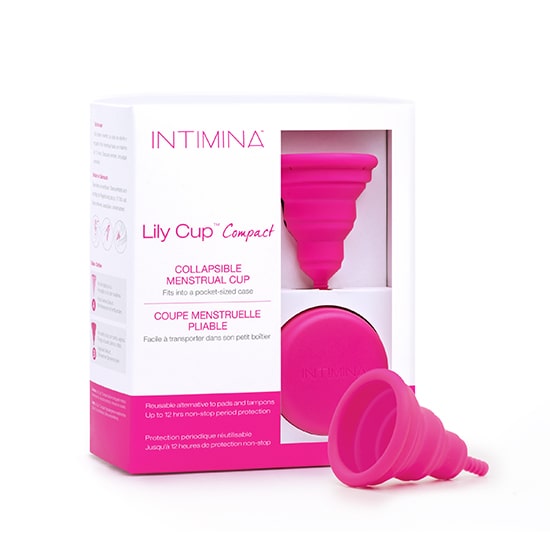 Lily Cup Compact Collapsible  Menstrual Cup [size B] 20339  Intimina  Offer product available at family pharmacy online buy now at qatar doha