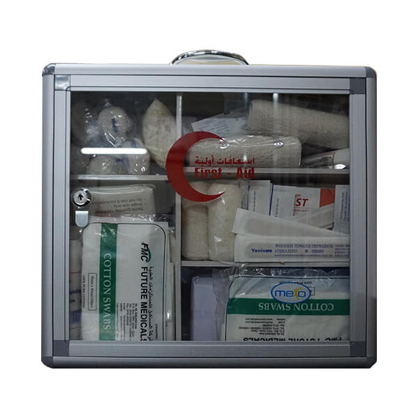 buy online 	First Aid Box Metal #Xl - Lrd Filled  Qatar Doha