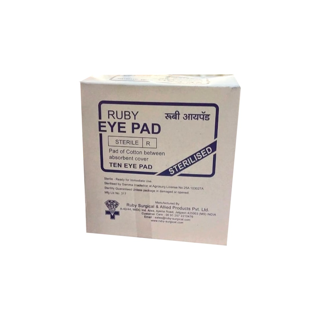 buy online Eye Pad Sterile 10'S -Ruby 1  Qatar Doha