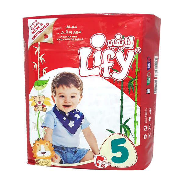 buy online Lify Baby Diaper X-Large Size#5 11-18Kg 16'S  Qatar Doha