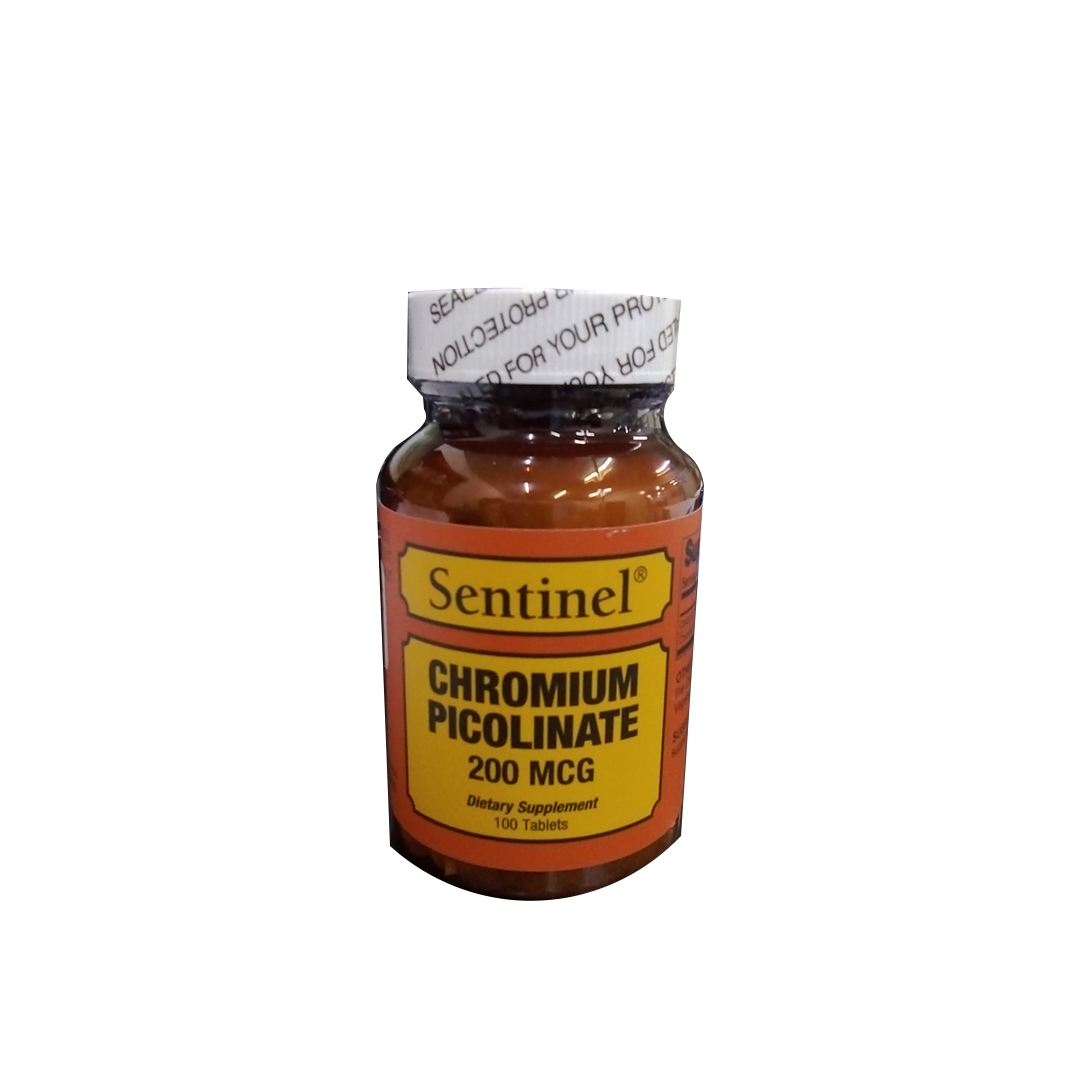 buy online CHROMIUM PICOLINATE 200 McG TABLETS 100'S -Sentinal 1  Qatar Doha