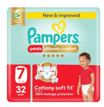 Pampers pants [ultimate comfort] s7  32&#039;S product available at family pharmacy online buy now at qatar doha