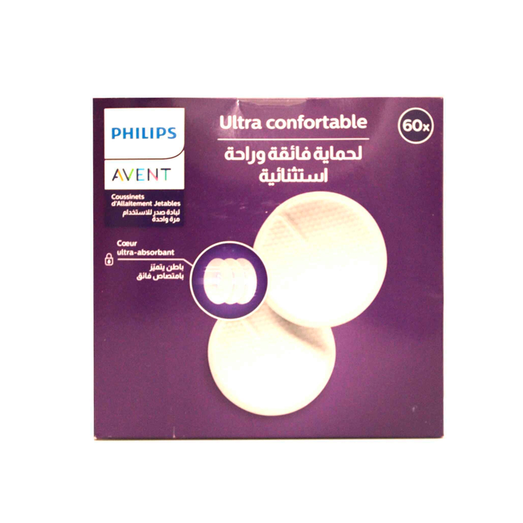 Avent Ultra Comfort Disposible Breast Pads 60'S product available at family pharmacy online buy now at qatar doha