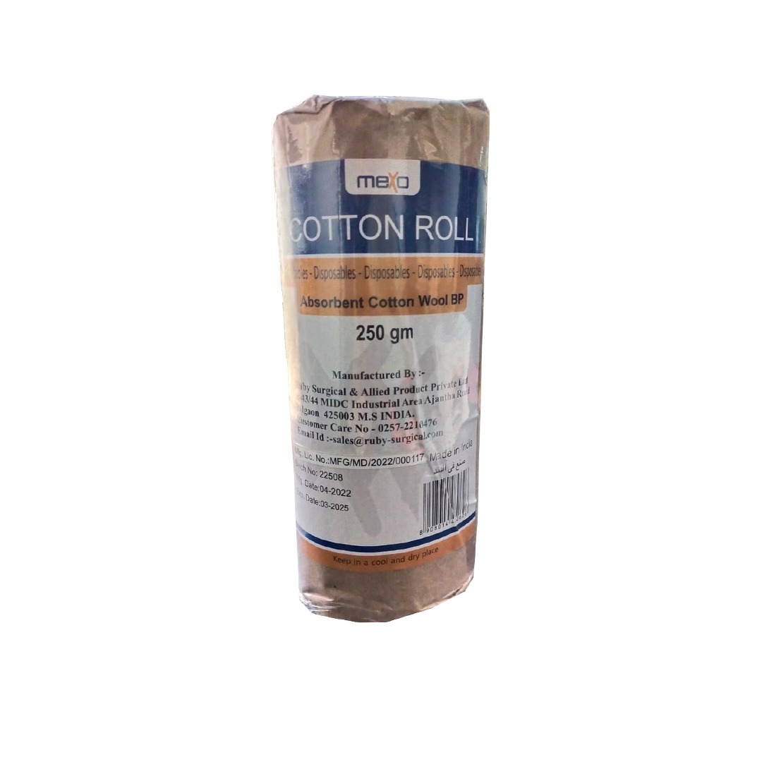 Absorbant Cotton Roll Brown Wrap 250gm-mexo product available at family pharmacy online buy now at qatar doha