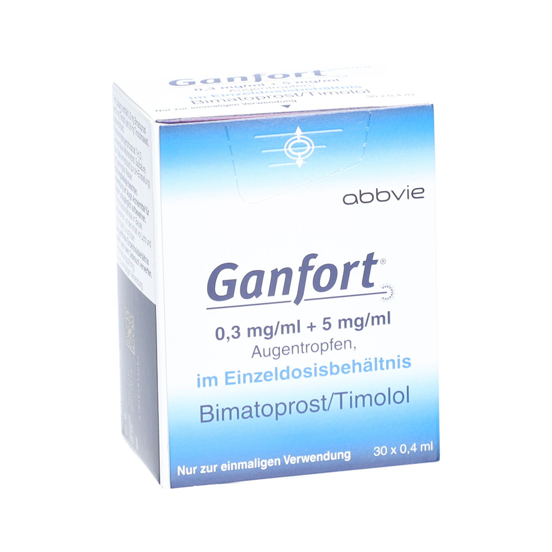 buy online GANFORT EYE DROPS VIAL 0.4 ML 30'S 1  Qatar Doha