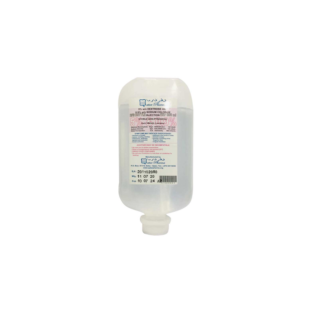 Dextrose In Normal Saline 500ml - Psi product available at family pharmacy online buy now at qatar doha