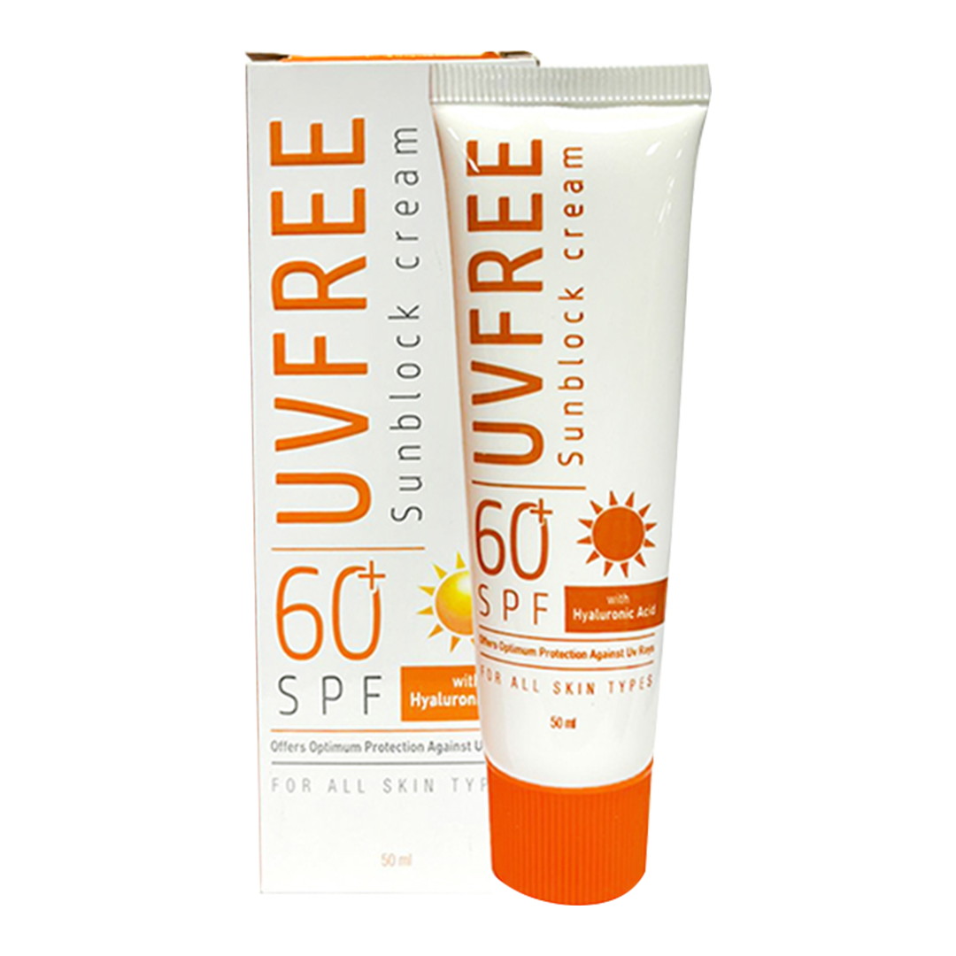 Uvfree Sunblock Spf 60+ Cream 50Ml -Femigiene- Offer Available at Online Family Pharmacy Qatar Doha