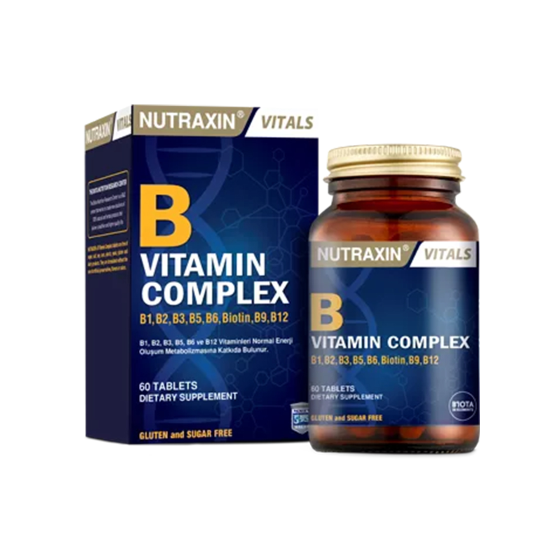 buy online B COMPLEX VITAMIN TABLETS 60'S -NUTRAXIN 1  Qatar Doha