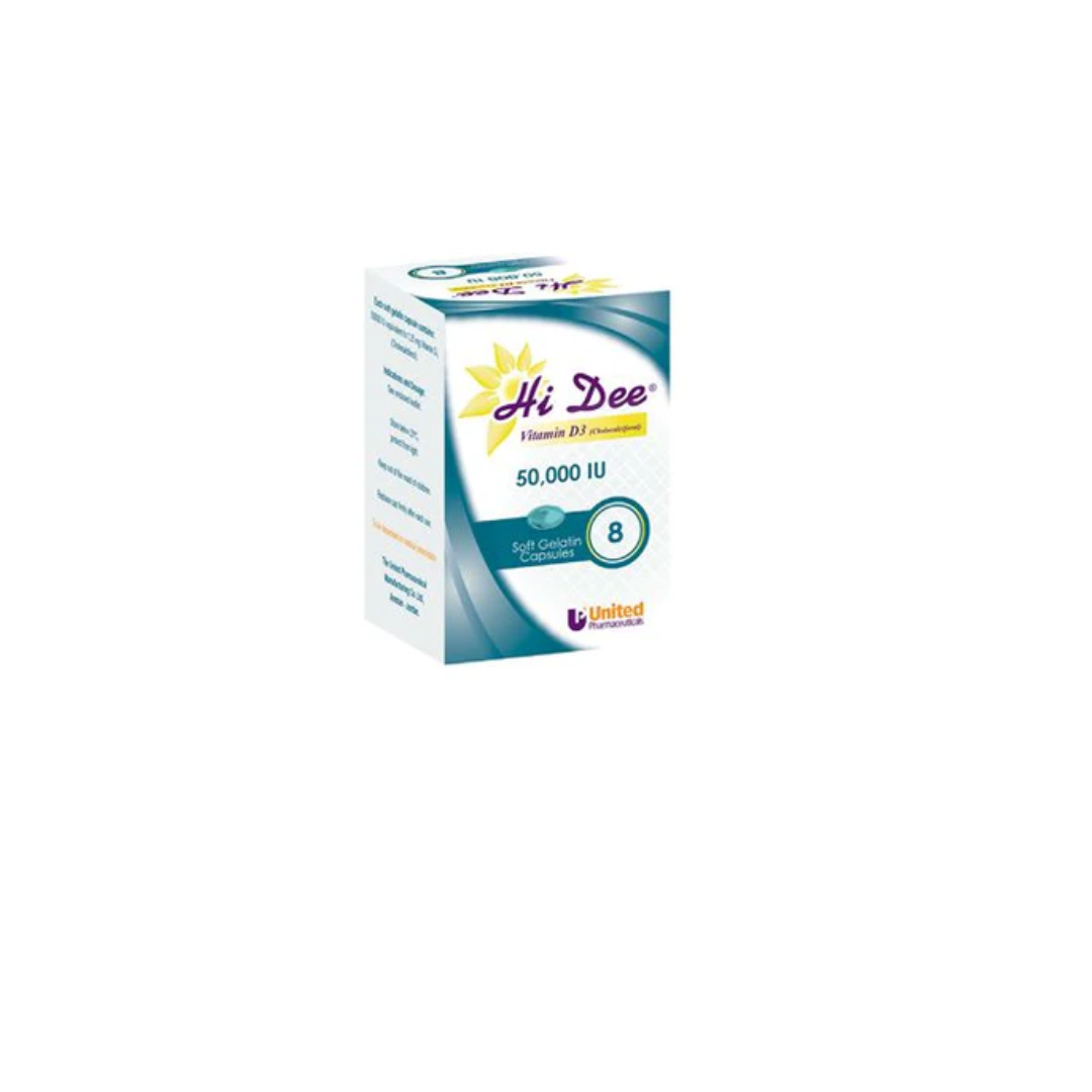 buy online Hi Dee Vit D3 (50000 Iu) Soft Gel Capsule 8's   Qatar Doha