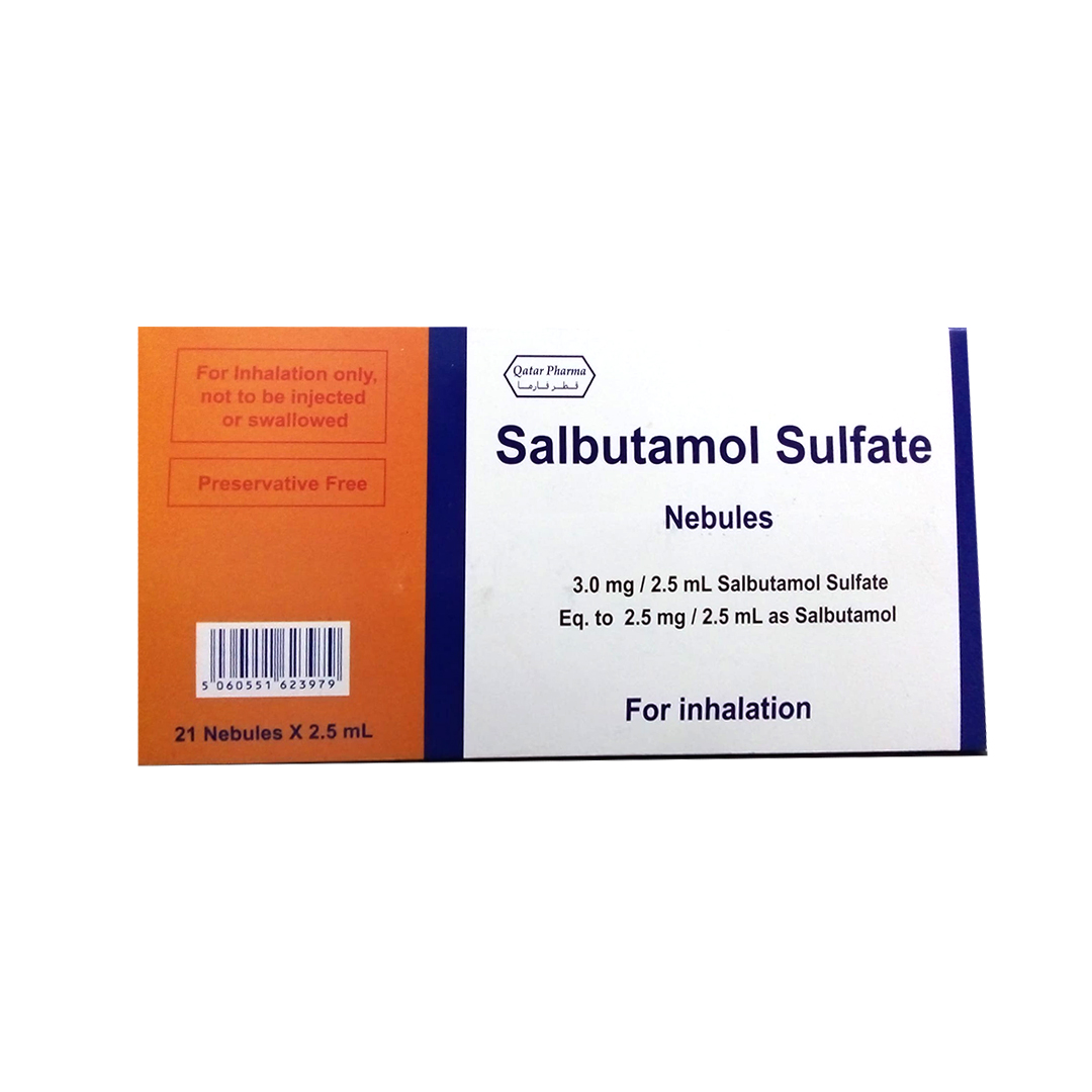 buy online Salbutamol Sulfate Nebules 2.5mg-qatar Pharma 1  Qatar Doha