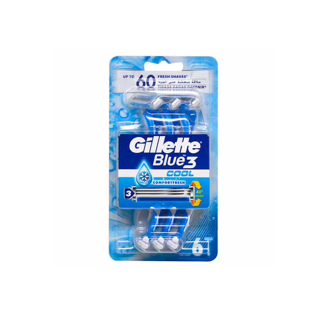 GILLETTE BLUE 3 COOL RAZOR product available at family pharmacy online buy now at qatar doha