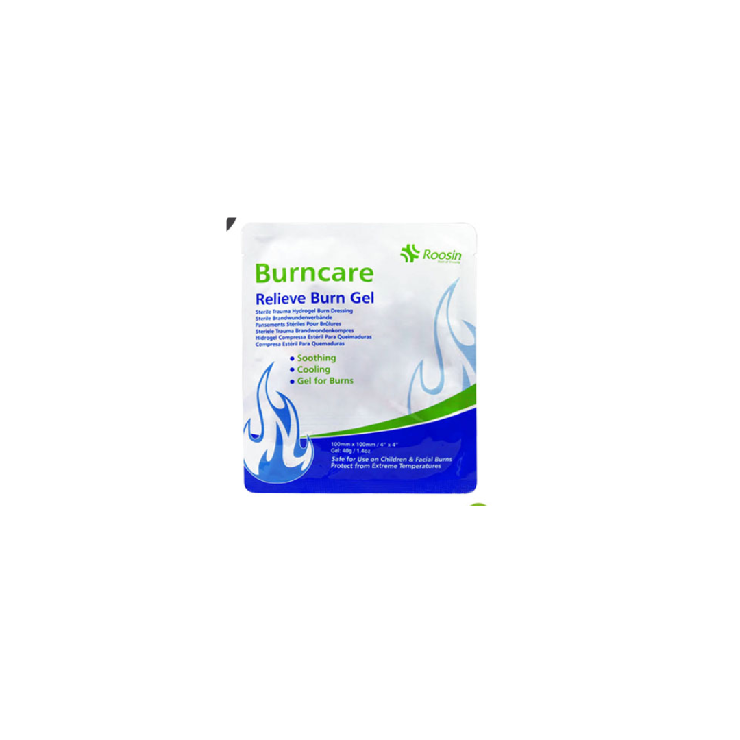 Burncare Relieve Burn Gel (100mmx100mm)-40gm-roosin product available at family pharmacy online buy now at qatar doha