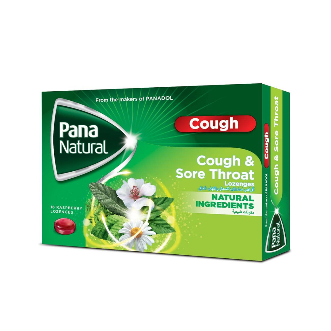 buy online Pana Natural Cough & Sore Throat Lozenges 16'S 1  Qatar Doha