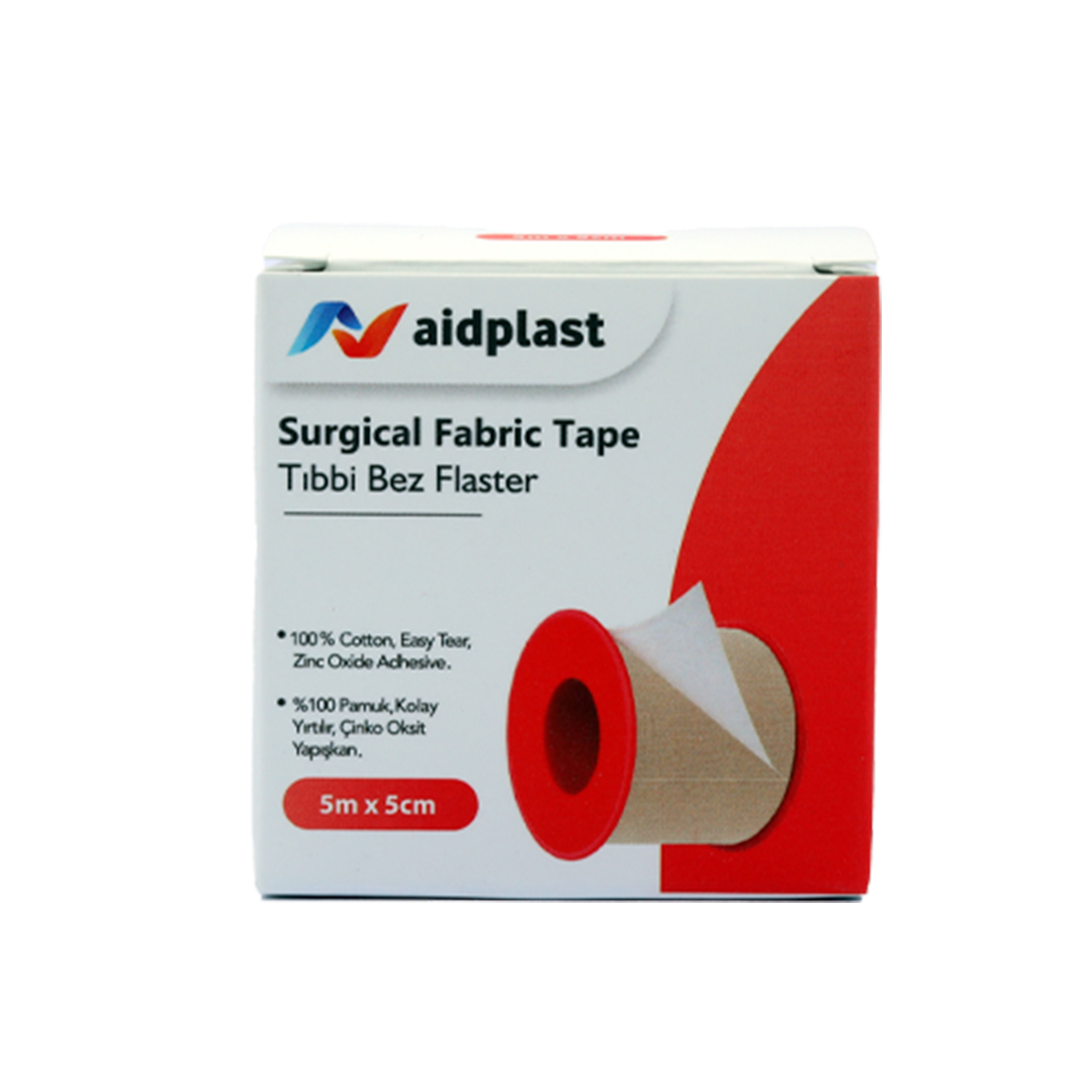 buy online AIDPLAST SURGICAL FABRIC TAPE 5M X 5CM 1  Qatar Doha