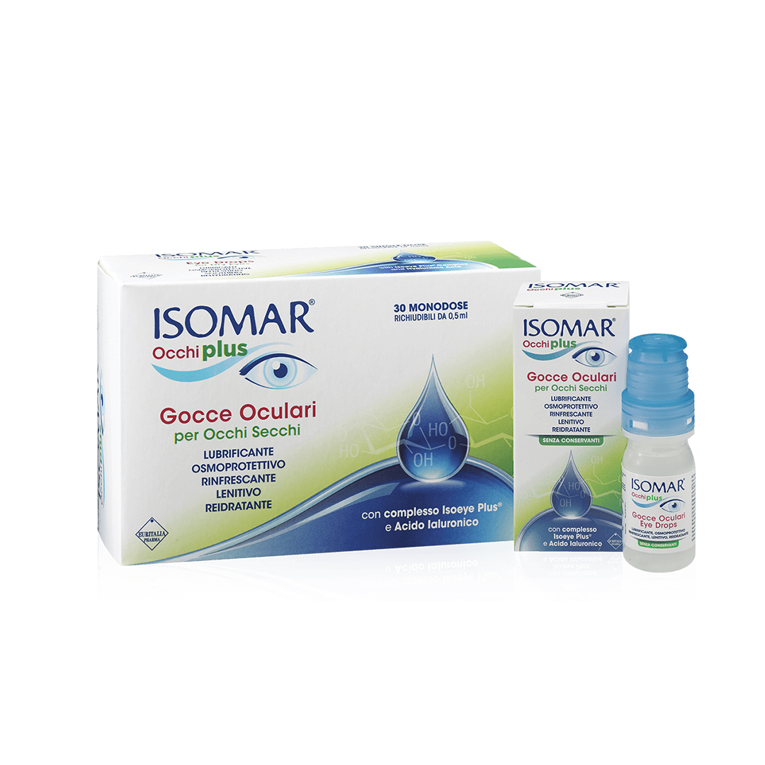 buy online ISOMAR OCCHI  PLUS EYE DROPS 30X0.5ML-MONODOSE 1  Qatar Doha