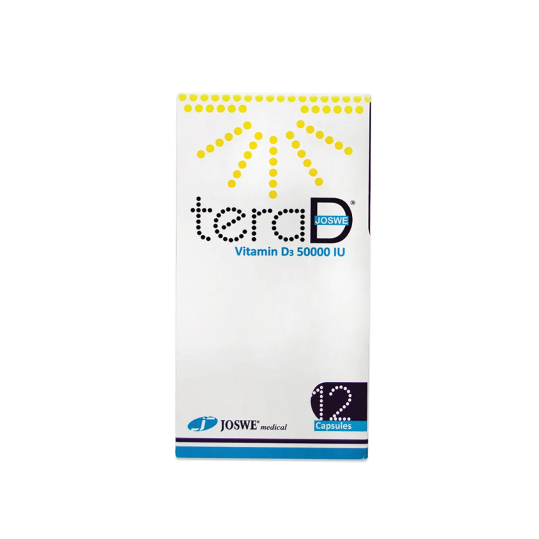 buy online Tera D (vit D3 50000iu) Capsules 12's 1  Qatar Doha